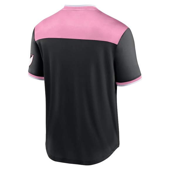 Brand New Mens Inter Miami CF Fanatics Line Up Striker V-Neck T-Shirt - Black L - Picture 2 of 4